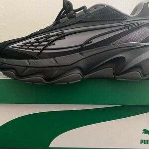 Puma Black and Gray Athletic Shoes